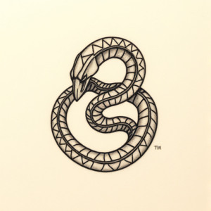 Micro Realism Ouroboros Tattoo