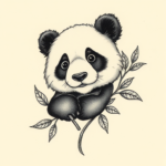 Micro-Realism Panda Tattoo