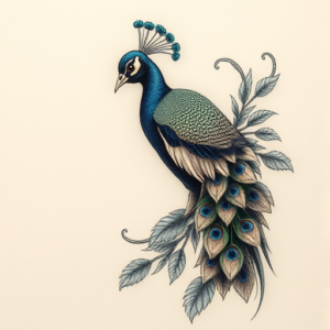 Micro-Realism Peacock Tattoo