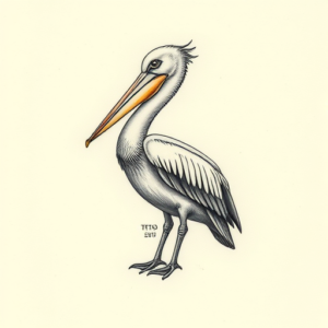 Micro Realism Pelican Tattoo