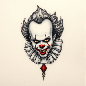 Micro Realism Pennywise Tattoo