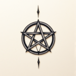 Micro Realism Pentagram Tattoo