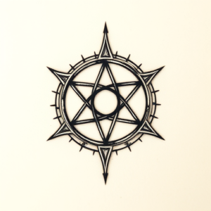 Micro-Realism Pentagram Tattoo