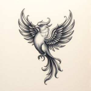 Micro Realism Phoenix Tattoo