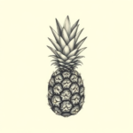 Micro-Realism Pineapple Tattoo