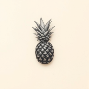 Micro Realism Pineapple Tattoo