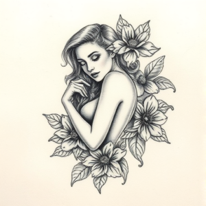 Micro Realism Pinup Tattoo