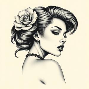 Micro-Realism Pinup Tattoo
