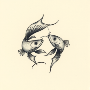 Micro Realism Pisces Tattoo