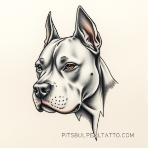 Micro Realism Pitbull Tattoo