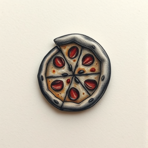 Micro Realism Pizza Tattoo