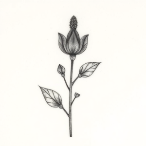 Micro Realism Plant Tattoo