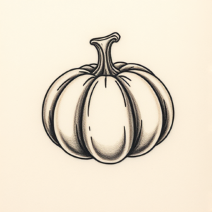 Micro Realism Pumpkin Tattoo