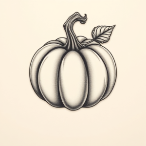 Micro-Realism Pumpkin Tattoo