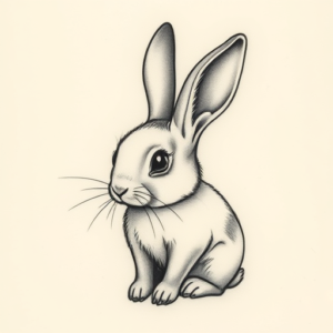 Micro-Realism Rabbit Tattoo