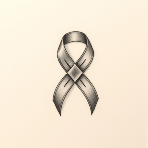 Micro Realism Ribbon Tattoo