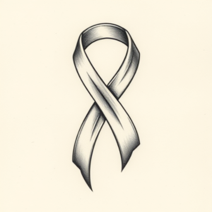 Micro-Realism Ribbon Tattoo