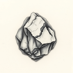 Micro Realism Rock Tattoo