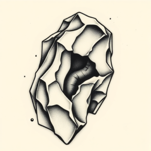 Micro-Realism Rock Tattoo