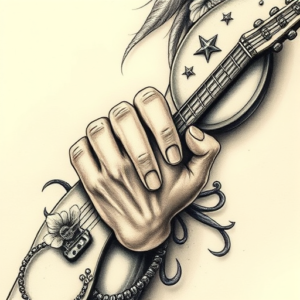 Micro-Realism Rockstar Tattoo