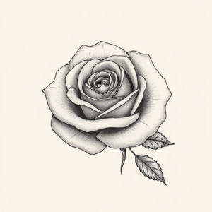 Micro-Realism Rose Tattoo