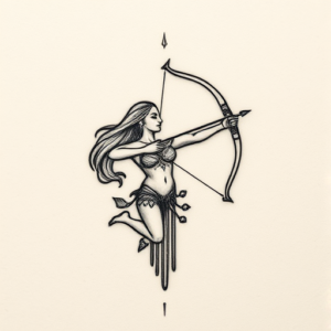 Micro Realism Sagittarius Tattoo