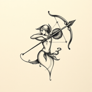 Micro-Realism Sagittarius Tattoo