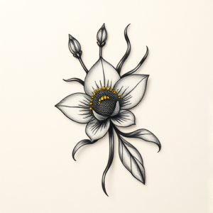 Micro Realism Sampaguita Tattoo