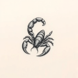 Micro Realism Scorpio Tattoo