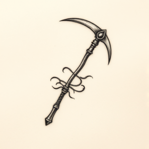 Micro Realism Scythe Tattoo