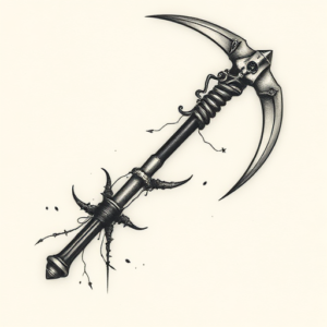 Micro-Realism Scythe Tattoo