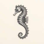 Micro Realism Seahorse Tattoo