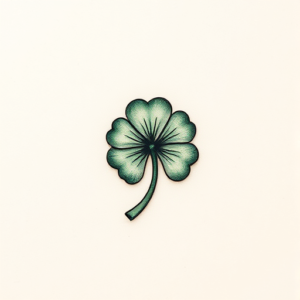 Micro Realism Shamrock Tattoo