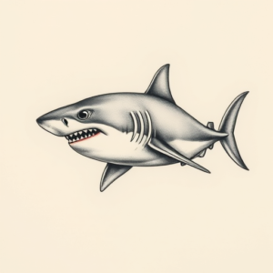 Micro-Realism Shark Tattoo