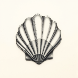 Micro-Realism Shell Tattoo