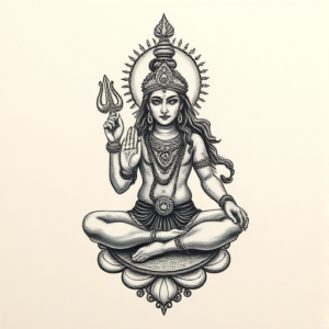 Micro Realism Shiva Tattoo