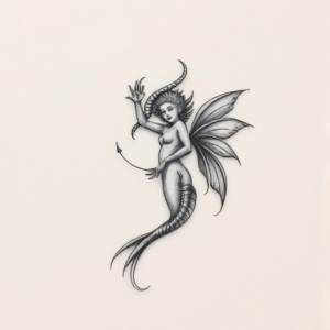 Micro Realism Siren Tattoo