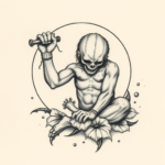 Micro-Realism Sisyphus Tattoo