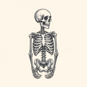 Micro-Realism Skeleton Tattoo