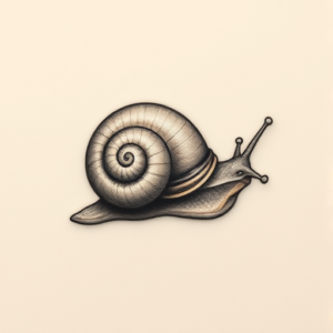 Micro Realism Snail Tattoo