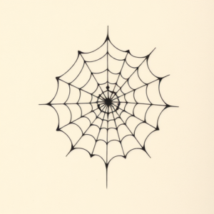 Micro-Realism Spiderweb Tattoo