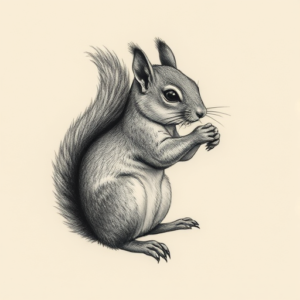 Micro-Realism Squirrel Tattoo