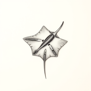 Micro Realism Stingray Tattoo