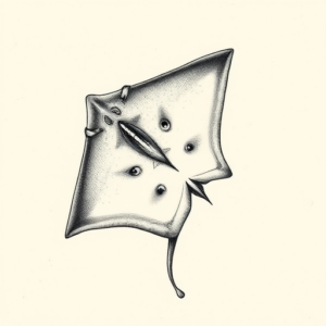 Micro-Realism Stingray Tattoo