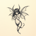Micro Realism Succubus Tattoo