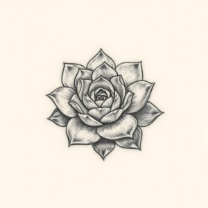 Micro Realism Succulent Tattoo