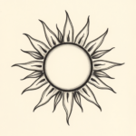 Micro-Realism Sun Tattoo