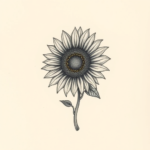 Micro-Realism Sunflower Tattoo