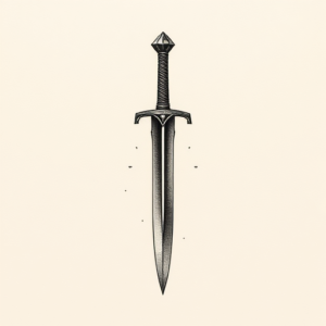 Micro-Realism Sword Tattoo