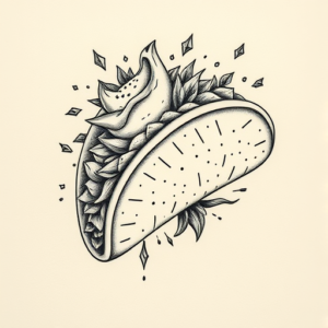 Micro-Realism Taco Tattoo